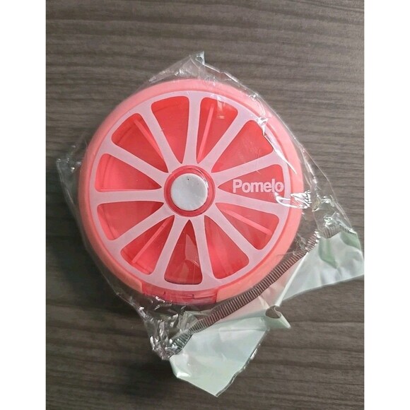 3 Pack Color Mini Pill Box Rotary Pill Box Fruit Shaped Plastic Pill Box - Picture 6 of 7